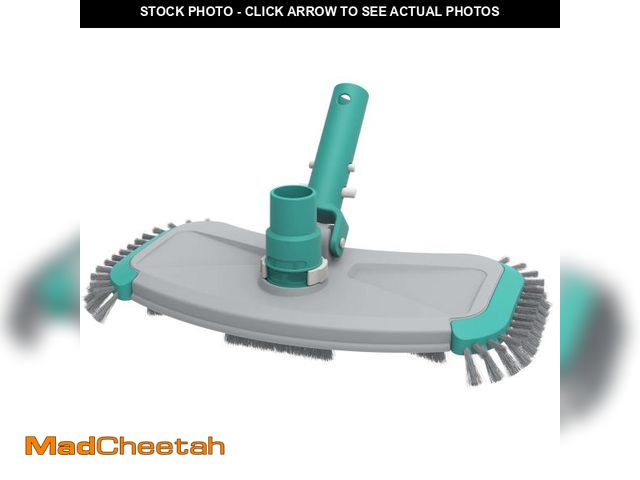 Lot 74-12535721 - Mainstays 14in Pool Vacuum Head with Air Valve and Blue PP Bristles - UNUSED