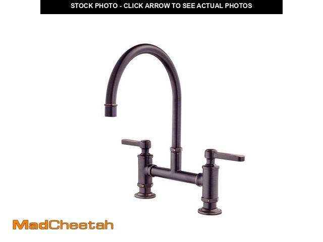 Lot 74-12643662 - Pfister Port Haven 2-Handle Bridge Kitchen Faucet in Tuscan Bronze - UNUSED
