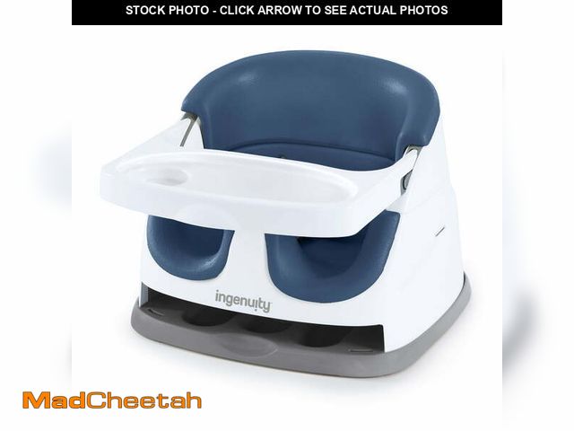 Lot 74-12685732 - Ingenuity Baby Base 2-in-1 Booster Feeding High Chair and Floor Seat with Self-Storing Tray for Infa...