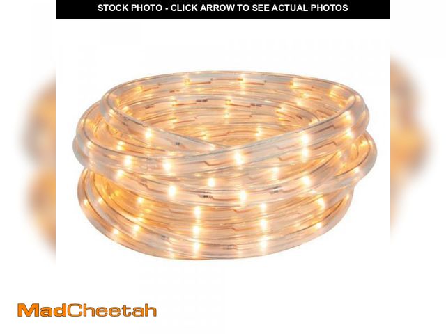 Lot 74-12491877 - EcoSmart 16 ft. Indoor/Outdoor Bright White Plug-in Integrated LED Rope light AL-RL-WW-16FT - UNUSED
