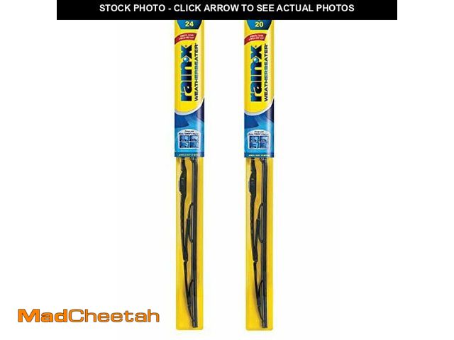 Lot 74-12805574 - Rain-X 820146 WeatherBeater Wiper Blades, 24" and 20" Windshield Wipers (Pack of 2), Automotive Repl...