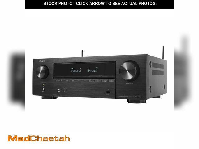 Lot 74-14329534 - (FOR PARTS ONLY) Denon AVR-X1700H 7.2ch 8K Home Theater Receiver with 3D Audio, Voice Control, and H...