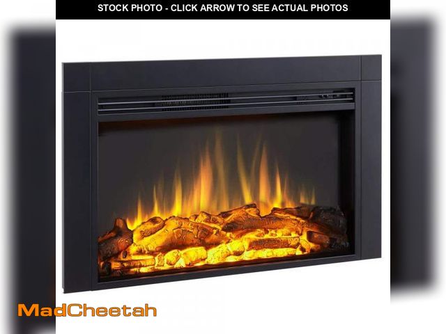 Lot 74-12492744 - Edendirect 36 in. Electric Fireplace Insert, Remote Control, Adjustable Flame Brightness, 750-Watt/1...