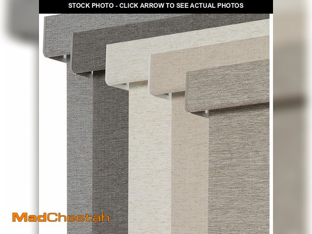 Lot 74-14598842 - Persilux Blackout Roller Shades for Window Blinds,Cordless,Linen Fabric,Thermal Insulated Fabric UV ...
