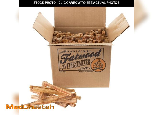 Lot 74-12746720 - Pure Garden 10 lbs. Fatwood Firestarter Kindling Sticks Box - UNUSED
