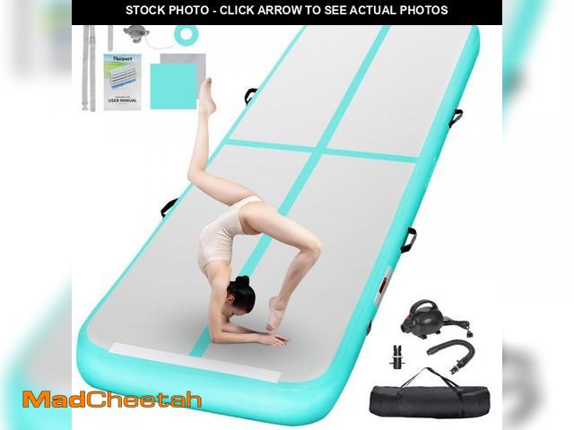 Lot 74-12276012 - FBSPORT 26ft Inflatable Air Gymnastics Mat Training Mats 8 inches Thickness Gymnastics Tracks for Ho...