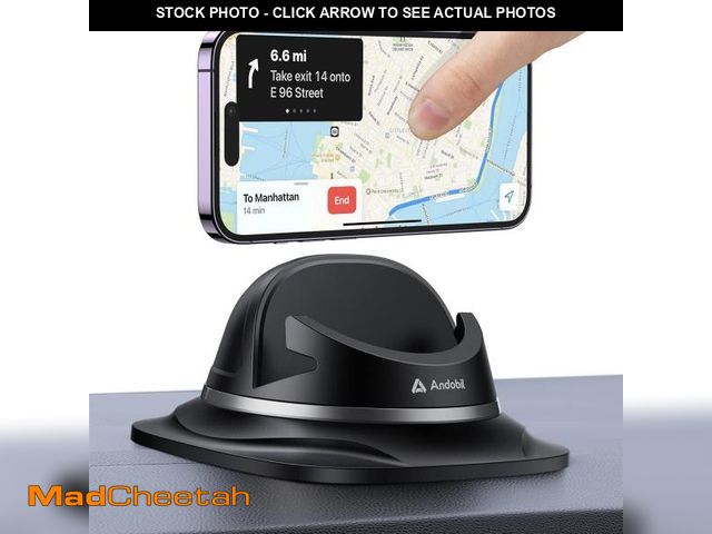 Lot 74-12111130 - andobil Upgraded Car Phone Holder, Stable &amp; Silicone Phone Holders for Your Car, 360ÃÂ°Rotatabl...