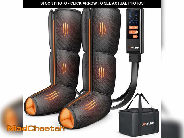 Lot 74-12604288 - JZBRAIN Leg Massager with Heat and Compression : Foot and Calf Massager for Circulation and Pain Rel...