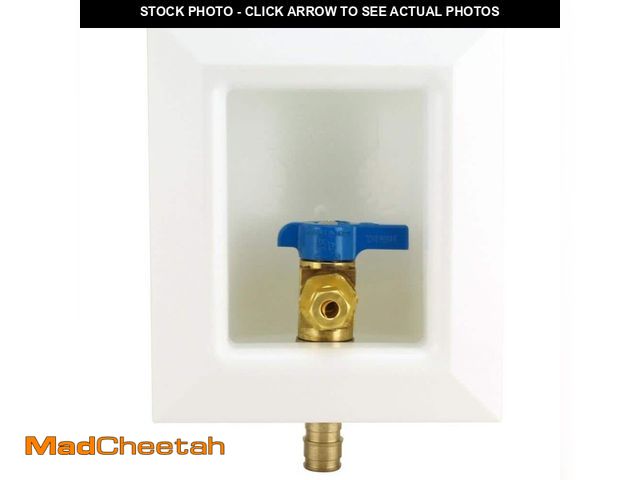 Lot 74-14589484 - Apollo 1/2 in. Brass PEX-A Barb Icemaker Outlet Box EPXBOXIM - UNUSED