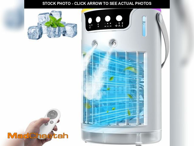 Lot 74-14212561 - Portable Air Conditioners, AC Fan Mini Evaporative Air Cooler 1200ML with Ice Cooling Mist Personal ...