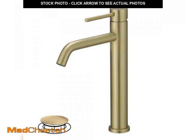 Lot 74-12532673 - HOMEMYSTIQUE Single Handle High Arc Vessel Sink Bathroom Faucet with Pop-Up Drain and Spot Resistant...