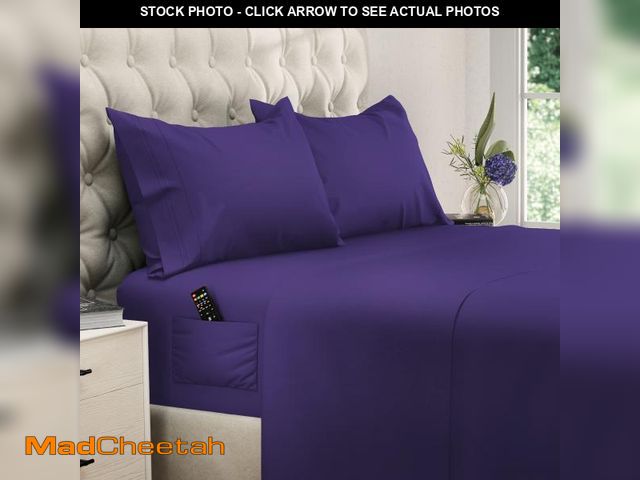 Lot 74-11549085 - DREAMCARE Full Size Sheets ? 4 pcs Cooling Sheets ? up to 21 Deep Full Sheet Set ? Hotel Luxury Shee...