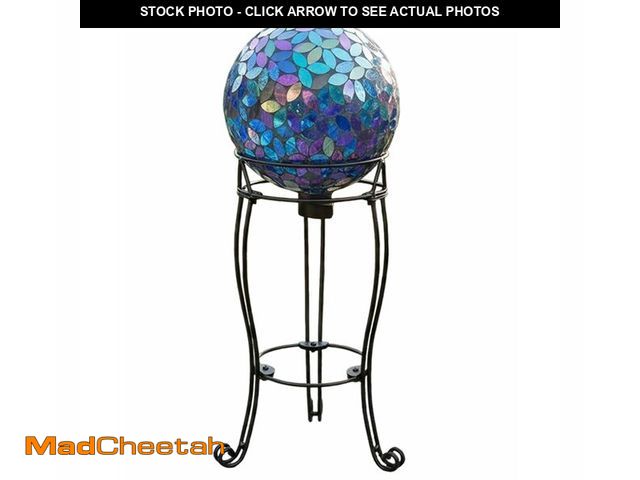 Lot 74-14303172 - TREEZITEK 19.5 Inch Tall Metal Gazing Ball Stand for 10 or 12 Inch Balls,Garden Gazing Globe Stand O...
