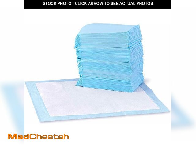 Lot 74-14067099 - Basics Leak-Proof Dog and Puppy Potty Training Pee Pads with Quick-Dry 5-Layer Super Absorbent Desig...