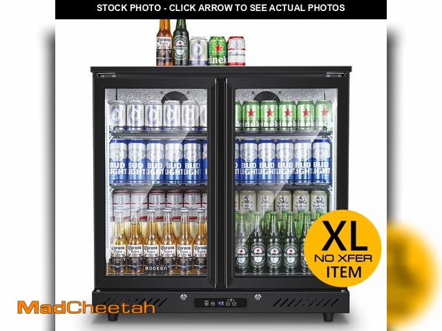 Lot 74-14614664 - BODEGACOOLER Back Bar Cooler, 2 Door Commercial Beverage Refrigerator - USED