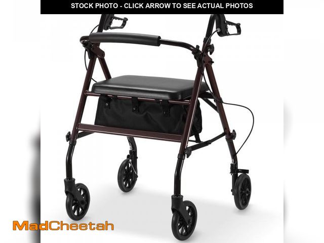 Lot 74-12143464 - Gasky Mobility Rollator Walker with Seat for Seniors,Foldable Rolling Walker with Adjustable handle,...