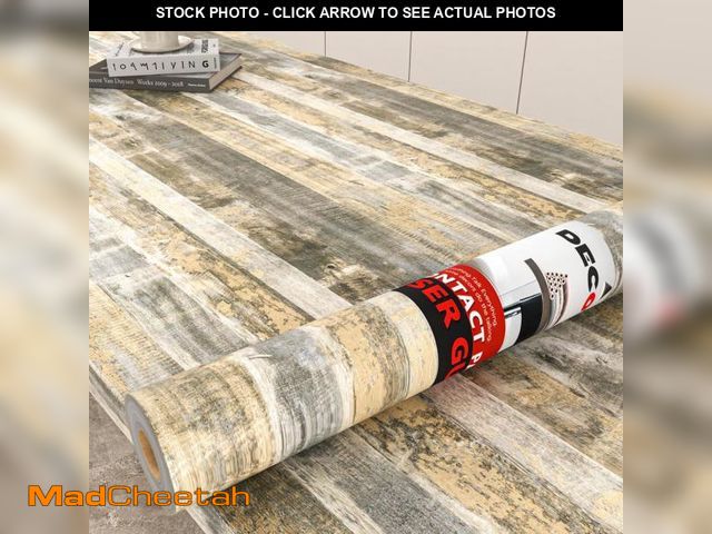 Lot 74-12523802 - Decotalk 30"x120" Rustic Wood Wallpaper Wood Contact Paper Peel and Stick Rustic Wood Wallpaper for ...