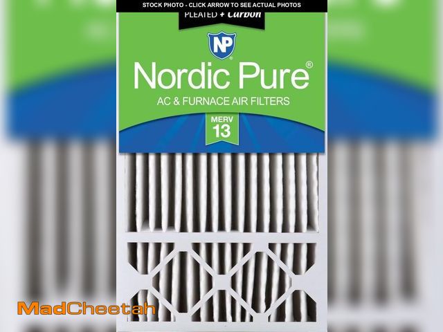 Lot 74-12098393 - Nordic Pure 16x25x5 (15_3/4 x 24_3/4 x 4_3/8) Honeywell Replacement Air Filters MERV 13 Plus Carbon ...