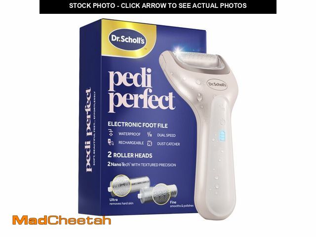 Lot 74-14146706 - Dr. Scholl's Pedi Perfect Electric Foot Callus Remover, Waterproof, Rechargeable with x2 Roller Head...