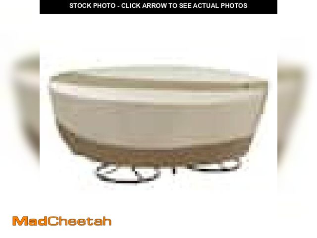 Lot 74-12492798 - Hampton Bay Round Table Outdoor Patio with Chair Cover 94" - UNUSED
