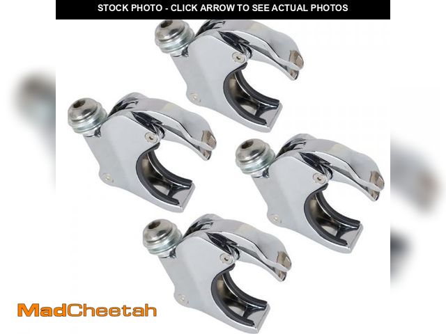 Lot 74-12309058 - labwork 4 Pcs Chrome 49mm Detachable Windshield Clamps Replacement for 2002-2016 Dyna Wide Glide FXD...