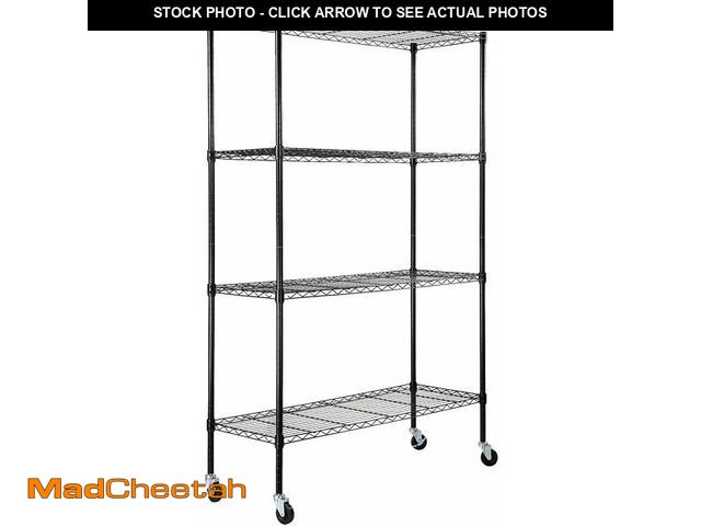 Lot 74-10933275 - VEVOR Storage Shelving Unit, 4-Tier Adjustable Storage Shelves, 48" L x 18" W x 74" H Garage Storage...