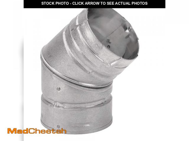 Lot 74-12424656 - DuraVent PelletVent for Multi-Fuel 4in. Diameter 45ÃâÃÂ°ÃâÃÂ Elbow 4PVL-E45 - UNUSED