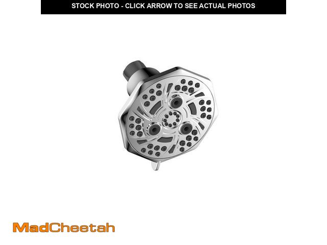 Lot 74-13779120 - Glacier Bay Fairpark 5-Spray Patterns with 4.7 in. Tub Wall Mount Single Fixed Shower Head in Polish...