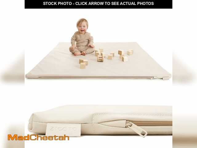 Lot 74-13583507 - Stylish Padded Baby Play Mat for Your Boy or Girl - Extra Thick &amp; Super Soft Vegan Leather Floor...