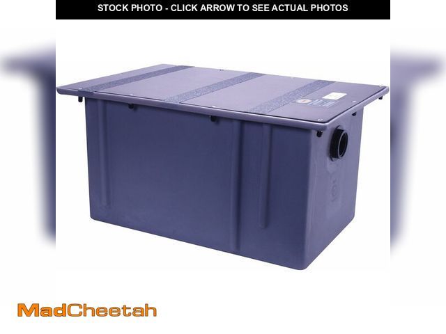 Lot 74-13582863 - Zurn GT2702-15 Polyethylene Grease Trap 15 Gallons Per Minute 30 Pounds Capacity Grease Interceptor,...