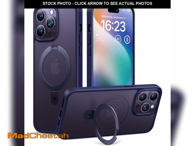 Lot 74-12978856 - TORRAS Ultra Magnetic for iPhone 14 Pro Case with Sturdy Stand, [Exceed 3X Mil-Grade Shockproof &amp...