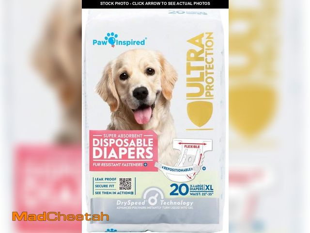 Lot 74-12119410 - Paw Inspired 20ct Disposable Dog Diapers | Female Dog Diapers Ultra Protection | Diapers for Dogs in...