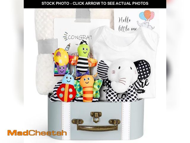 Lot 74-12216852 - iAOVUEBY Baby Gift Set, Baby Shower Gifts, Black and White High Contrast Baby Toys 0-6 Months for Ne...