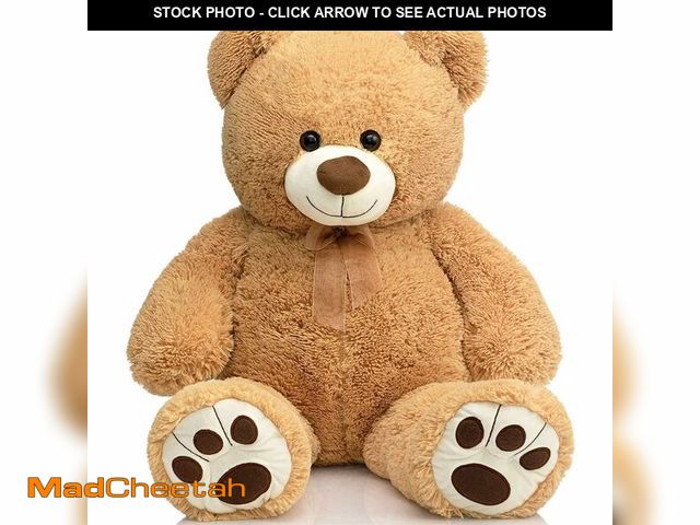 Lot 74-14268191 - HollyHOME Teddy Bear Stuffed Animal Plush Giant Teddy Bears with Footprints Big Bear 36 inch Tan - U...