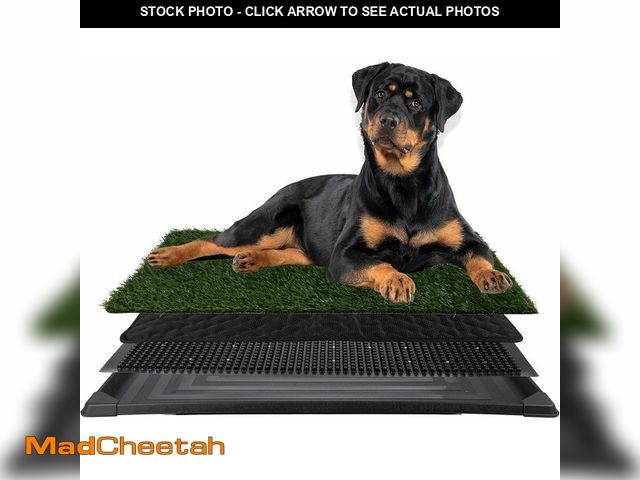 Lot 74-14067056 - Artificial Grass Puppy Pee Pad for Dogs and Small Pets - 41X27 Inch, Reusable 4-Layer Turf Pads for ...