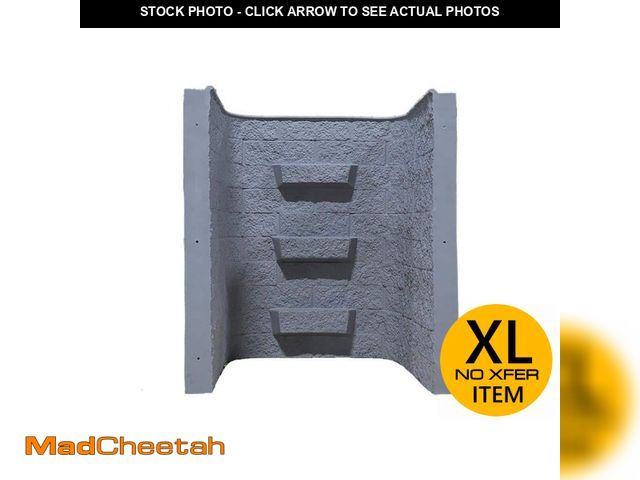 Lot 74-14342654 - SHAPE PRODUCTS 50 in. W x 36 in. D x 60 in. H Block-Tex Fiberglass Egress Window Well (Slate) - USED
