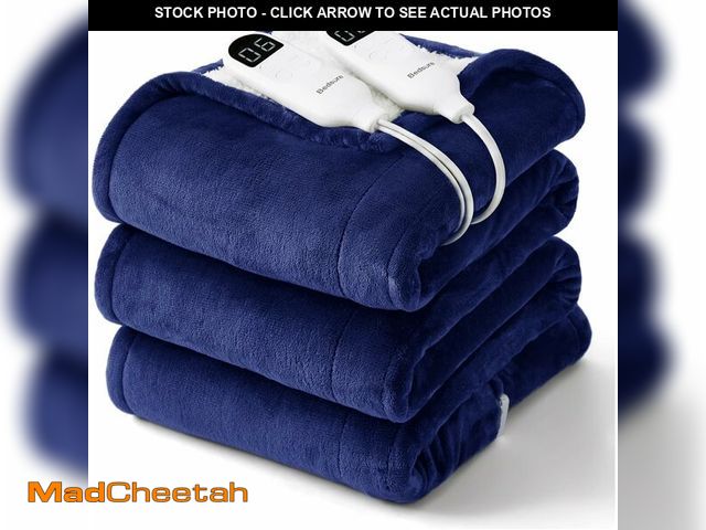 Lot 74-14444775 - Bedsure Electric Blanket King Size - Dual Control Heated Blanket King Size, Fast Heating with 10 Tim...