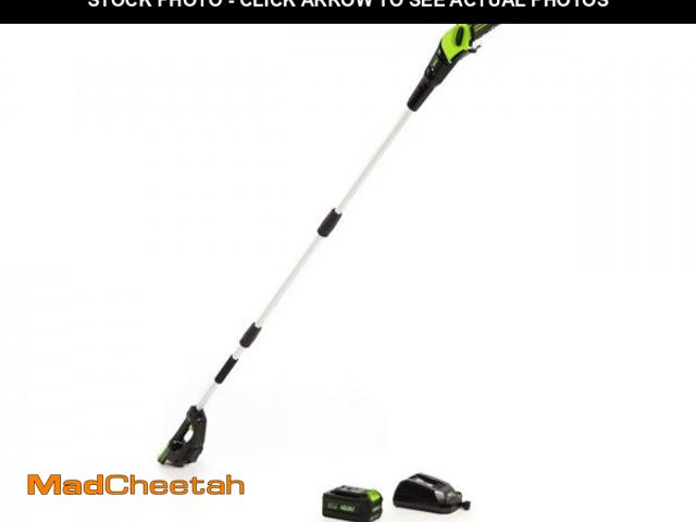 Lot 74-12479542 - Greenworks 8-Inch 40V Cordless Pole Saw, 2Ah Battery, PS40L210 - UNUSED