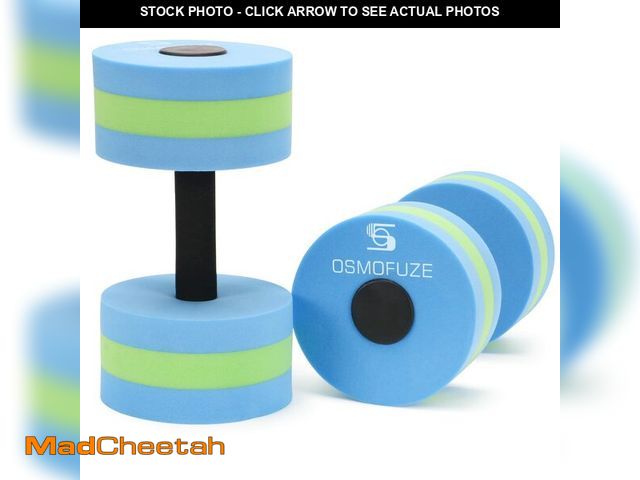 Lot 74-14337990 - OSMOFUZE Aquatic Dumbbells, Water Dumbbell 2PCS Water Aerobic Exercise Foam Dumbbells Pool Resistanc...