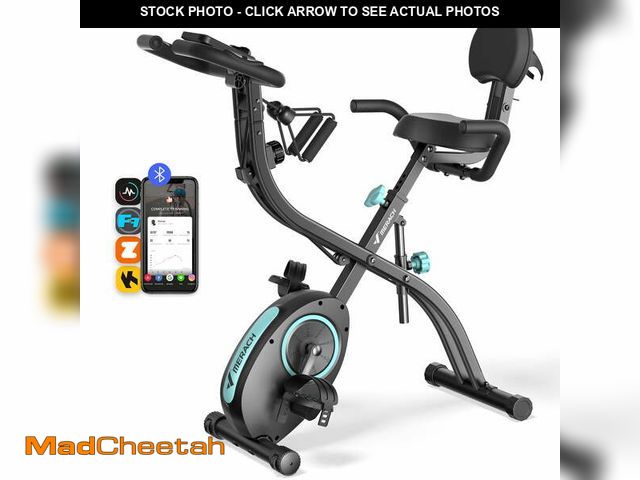 Lot 74-14609151 - MERACH Folding Exercise Bike, 4 in 1 Magnetic Upright Bike with 16 Levels of Resistance for Home Ind...