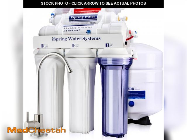 Lot 74-12476372 - ISpring 6-stage 75GPD Reverse Osmosis ALKALINE PH System #RCC7AK - UNUSED