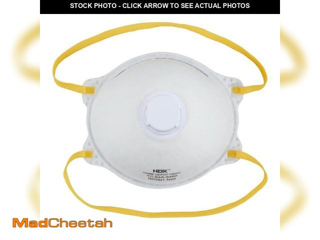 Lot 74-12683663 - HDX N95 Disposable Respirator Valve Box (12-Pack) - UNUSED