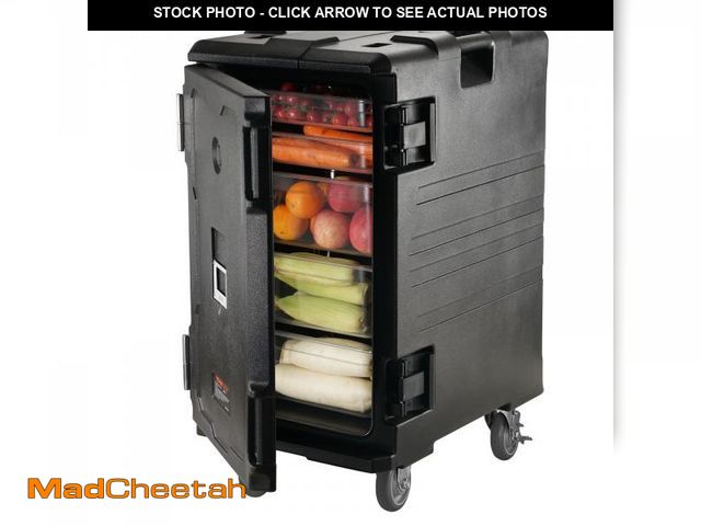 Lot 74-12488614 - VEVOR Insulated Food Pan Carrier, 127 Qt Hot Box for Catering, LLDPE Food Box Carrier w/Double Buckl...