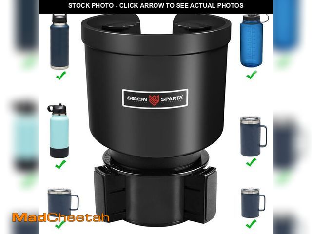 Lot 74-12718334 - Upgraded Car Cup Holder Expander Adapter with Offset Adjustable Base, Compatible with Yeti 14/24/36/...