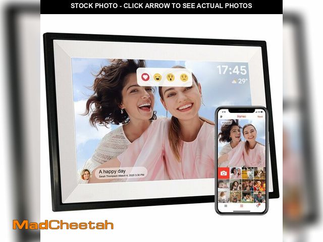 Lot 74-12841443 - Frameo 10.1 Inch WiFi Digital Picture Frame, Photo Frame Electronic HD IPS Touch Screen 1280x800 32G...