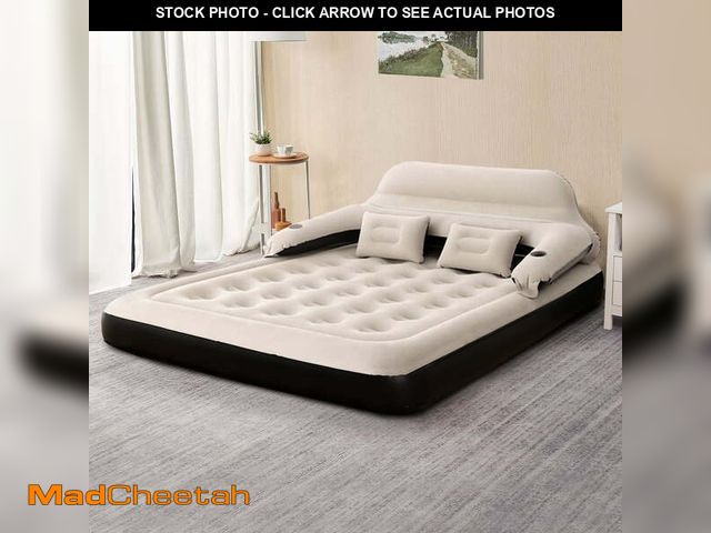 Lot 74-12550464 - Honeydrill Queen Size 9" Air Mattress with Headboard, Air Couch Sofa Bed - USED