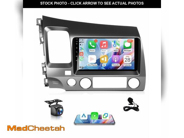 Lot 74-13576221 - VQU for Honda Civic 2006 to 2011 Wireless Carplay Android Car Stereo, Android 13 Car Radio Touch Scr...