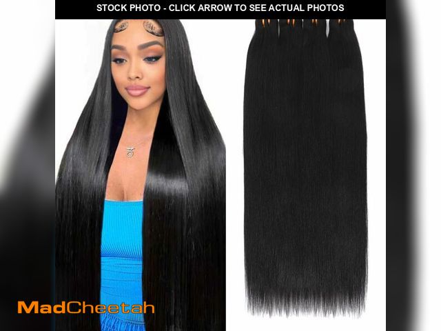Lot 74-12714882 - Missking 16A Raw Human Hair Bundles 100% Burmese Virgin Straight Bundles Human Hair, Sliky Boutique ...