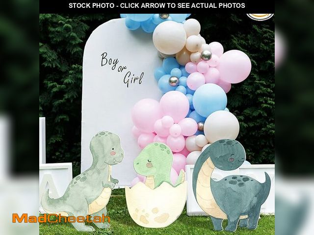 Lot 74-13710824 - WinnerWhy 3 Pcs Large Dinosaur Baby Shower Decorations Cartoon Dinosaur Cutouts Hatching Soon Baby S...