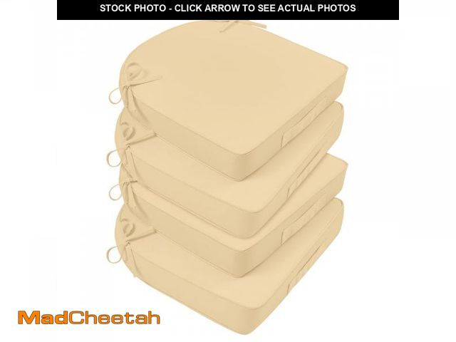Lot 74-11546910 - Basic Beyond Outdoor Chair Cushions for Patio Furniture, 19 x 19 Chair Cushions Set of 4 Waterproof ...